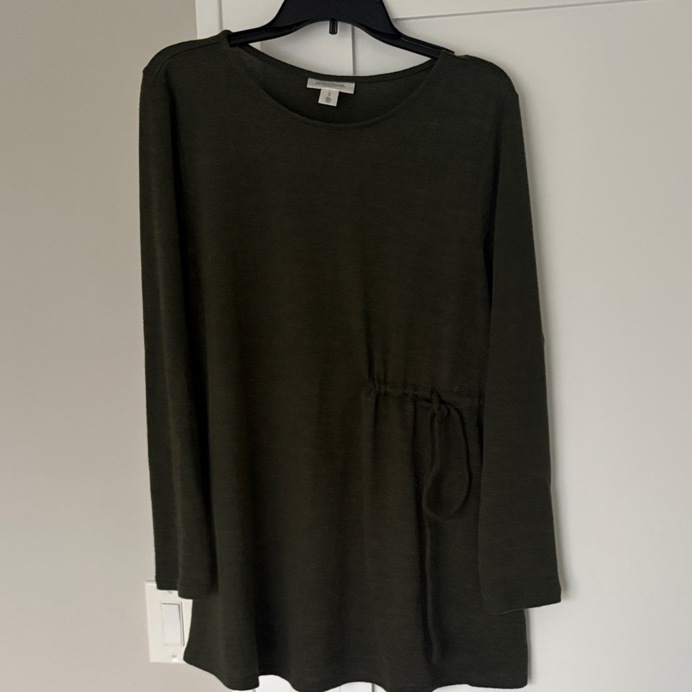 Motherhood Maternity Olive Green Long Sleeve Maternity Tunic